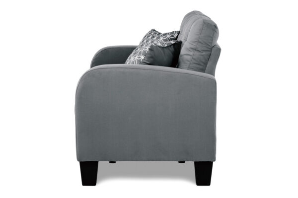 8202GRY Seating-Sinclair Collection 2pc Set: Sofa, Love