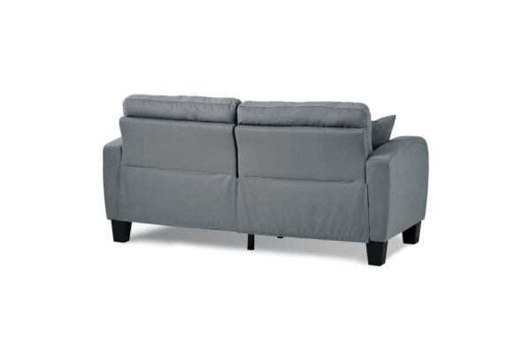 8202GRY Seating-Sinclair Collection 2pc Set: Sofa, Love