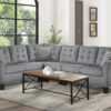 8202GRY-SC Seating-Sinclair Collection 2-Piece Reversible Sectional