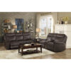 8206BRW-3 Double Reclining Sofa with C...