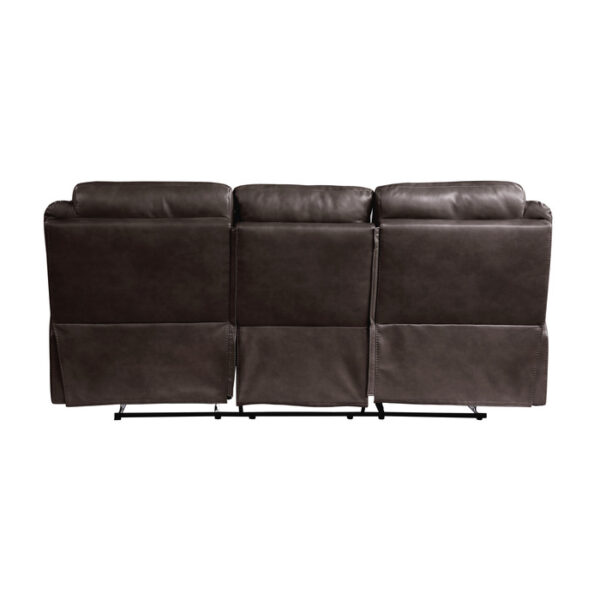 8206BRW-3 Double Reclining Sofa with C...