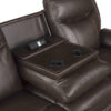 8206BRW Seating-Aram Collection 2pc Set: Sofa, Love