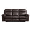 8206BRW-3 Double Reclining Sofa with C...
