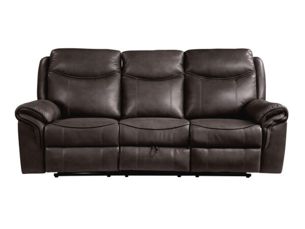 8206BRW-3 Double Reclining Sofa with C...