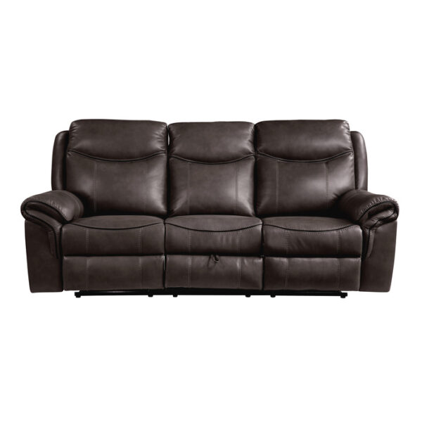 8206BRW-3 Double Reclining Sofa with C...