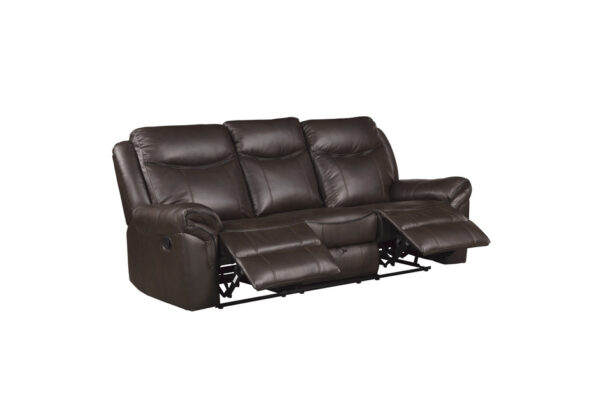8206BRW Seating-Aram Collection 2pc Set: Sofa, Love