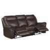 8206BRW-3 Double Reclining Sofa with C...