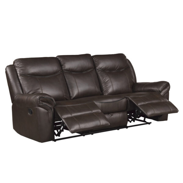 8206BRW-3 Double Reclining Sofa with C...