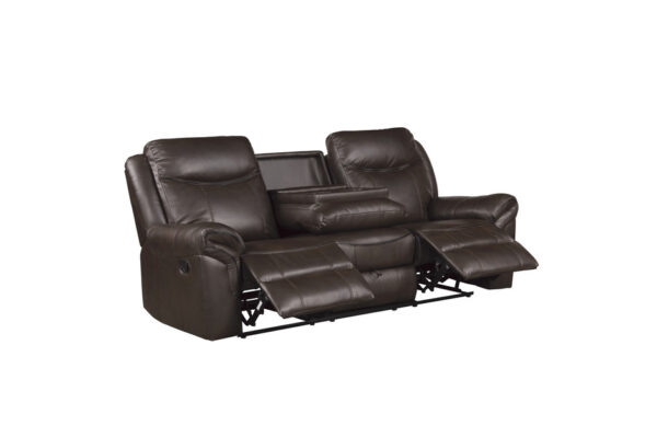 8206BRW Seating-Aram Collection 2pc Set: Sofa, Love
