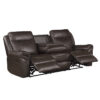 8206BRW-3 Double Reclining Sofa with C...