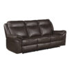 8206BRW-3 Double Reclining Sofa with C...