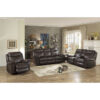 8206BRW-3 Double Reclining Sofa with C...