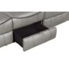 8206GRY-3 Double Reclining Sofa with C...