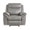 8206GRY Seating-Aram Collection 2pc Set: Sofa, Love
