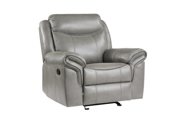 8206GRY Seating-Aram Collection 2pc Set: Sofa, Love