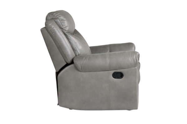 8206GRY Seating-Aram Collection 2pc Set: Sofa, Love