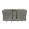 8206GRY Seating-Aram Collection 2pc Set: Sofa, Love