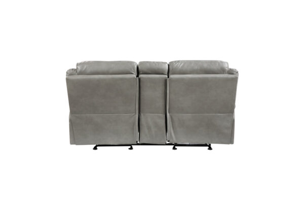 8206GRY Seating-Aram Collection 2pc Set: Sofa, Love