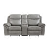8206GRY Seating-Aram Collection 2pc Set: Sofa, Love