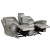 8206GRY Seating-Aram Collection 2pc Set: Sofa, Love