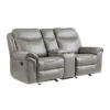 8206GRY Seating-Aram Collection 2pc Set: Sofa, Love