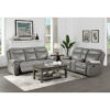 8206GRY-3 Double Reclining Sofa with C...