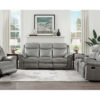 8206GRY Seating-Aram Collection 2pc Set: Sofa, Love