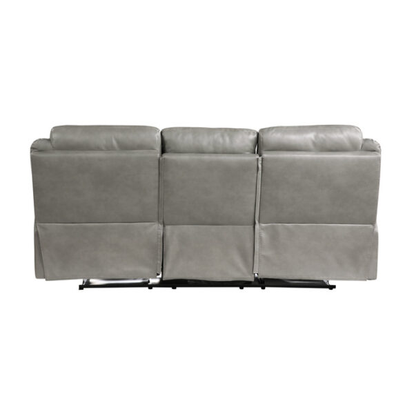 8206GRY-3 Double Reclining Sofa with C...