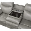 8206GRY-3 Double Reclining Sofa with C...