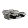 8206GRY Seating-Aram Collection 2pc Set: Sofa, Love