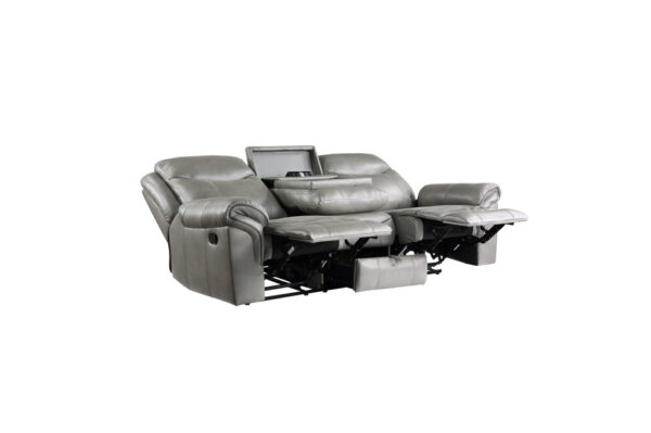 8206GRY Seating-Aram Collection 2pc Set: Sofa, Love