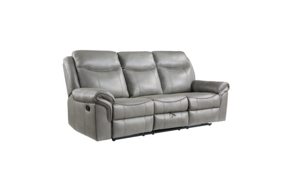 8206GRY Seating-Aram Collection 2pc Set: Sofa, Love