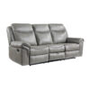 8206GRY-3 Double Reclining Sofa with C...