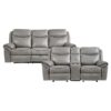 8206GRY Seating-Aram Collection 2pc Set: Sofa, Love