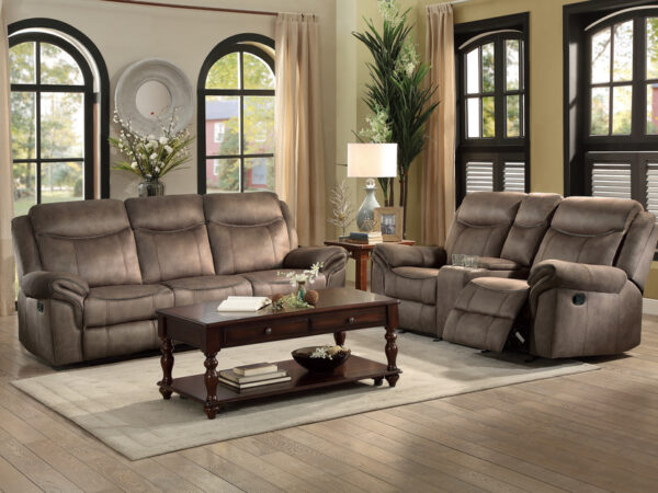 8206NF Seating-Aram Collection 2pc Set: Sofa, Love