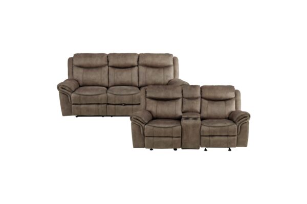 8206NF Seating-Aram Collection 2pc Set: Sofa, Love