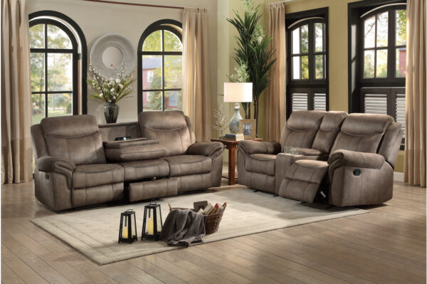 8206NF Seating-Aram Collection 2pc Set: Sofa, Love
