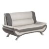 8219BEG Seating-Veloce Collection 2pc Set: Sofa, Love