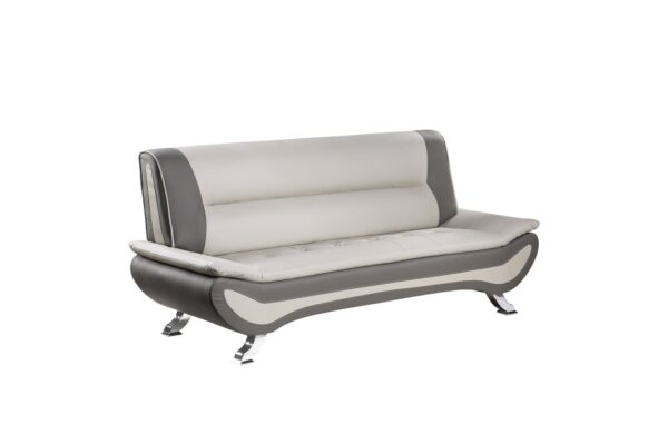 8219BEG Seating-Veloce Collection 2pc Set: Sofa, Love