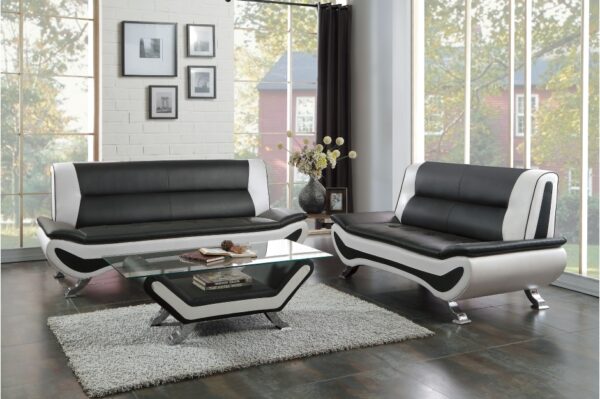 8219 Seating-Veloce Collection 2pc Set: Sofa, Love