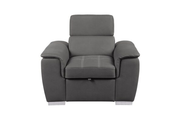 8228GY Seating-Ferriday Collection 2-Piece Sectional with Adjus...