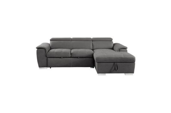 8228GY Seating-Ferriday Collection 2-Piece Sectional with Adjus...