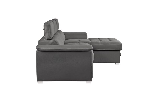 8228GY Seating-Ferriday Collection 2-Piece Sectional with Adjus...