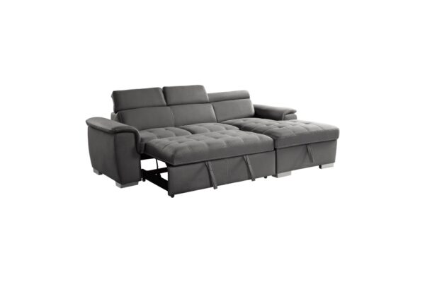 8228GY Seating-Ferriday Collection 2-Piece Sectional with Adjus...