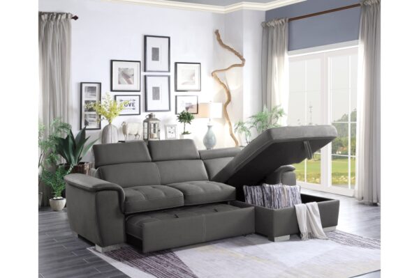 8228GY Seating-Ferriday Collection 2-Piece Sectional with Adjus...