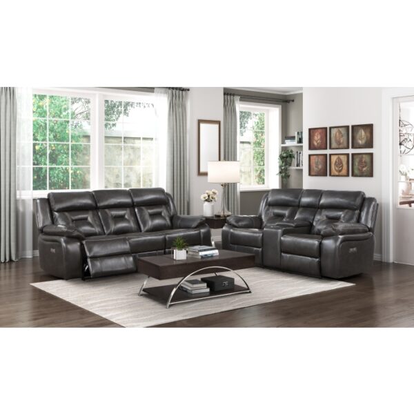 8229NDG-3PW Power Double Reclining Sofa