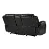 8230BLK Seating-Bastrop Collection 2pc Set: Sofa, Love
