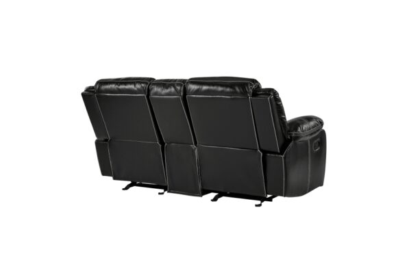 8230BLK Seating-Bastrop Collection 2pc Set: Sofa, Love