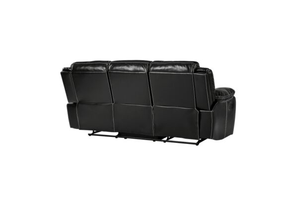 8230BLK Seating-Bastrop Collection 2pc Set: Sofa, Love