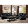 8230BLK-3 Double Reclining Sofa